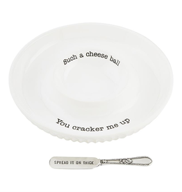 Mudpie Cheese Ball Dish Set