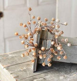 4.5" Gleaming Pinecone Candle Ring /Mini Wreath