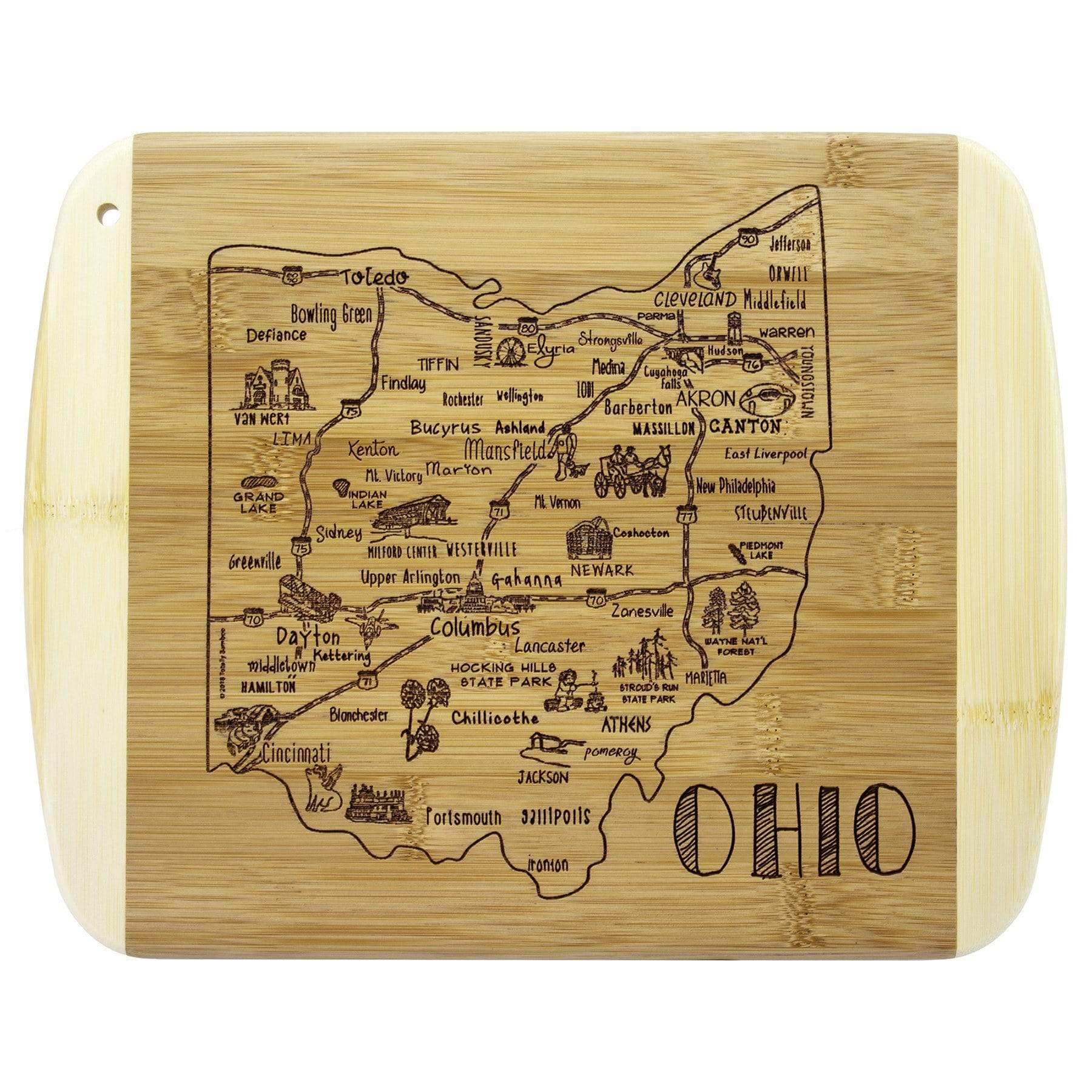 Totally Bamboo A Slice of Life Ohio Wood Board