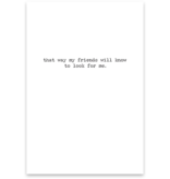 Trash Talk by Annie Trash Talk Greeting Card - Go Missing .