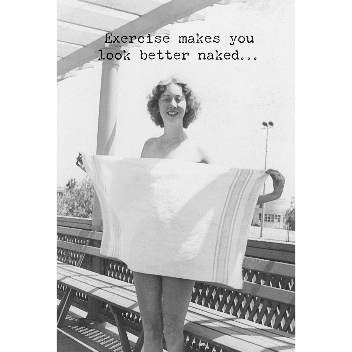 Trash Talk by Annie Trash Talk Greeting Card - Better Naked .