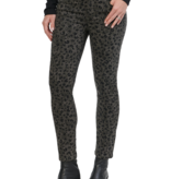 Democracy "AB" SOLUTION HIGH RISE DOUBLE ZIP ANIMAL PRINT ANKLE PANT