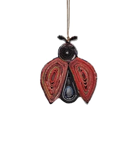 The Upcycled Paper Company Ladybug Ornament - Recycled Paper