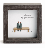 Sharon Nowlan Always By Your Side Shadow Box. Pebble Art