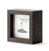 Sharon Nowlan Angels Watch Over Me Shadow Box Pebble Art