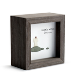 Sharon Nowlan Angels Watch Over Me Shadow Box Pebble Art