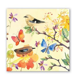 Michel Design Works Birds & Butterflies Luncheon Napkin (bird & butterfly design)