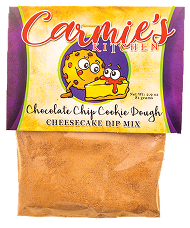 Carmie's Kitchen Chocolate Chip Cookiedough Cheesecake Dip Mix