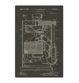 FLEURISH Patent - Coffee Roaster II - Black: 12x18" / Gallery wrap