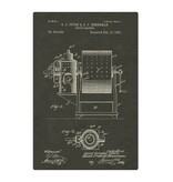 FLEURISH Patent - Coffee Roaster - Black: 12x18" / Gallery wrap