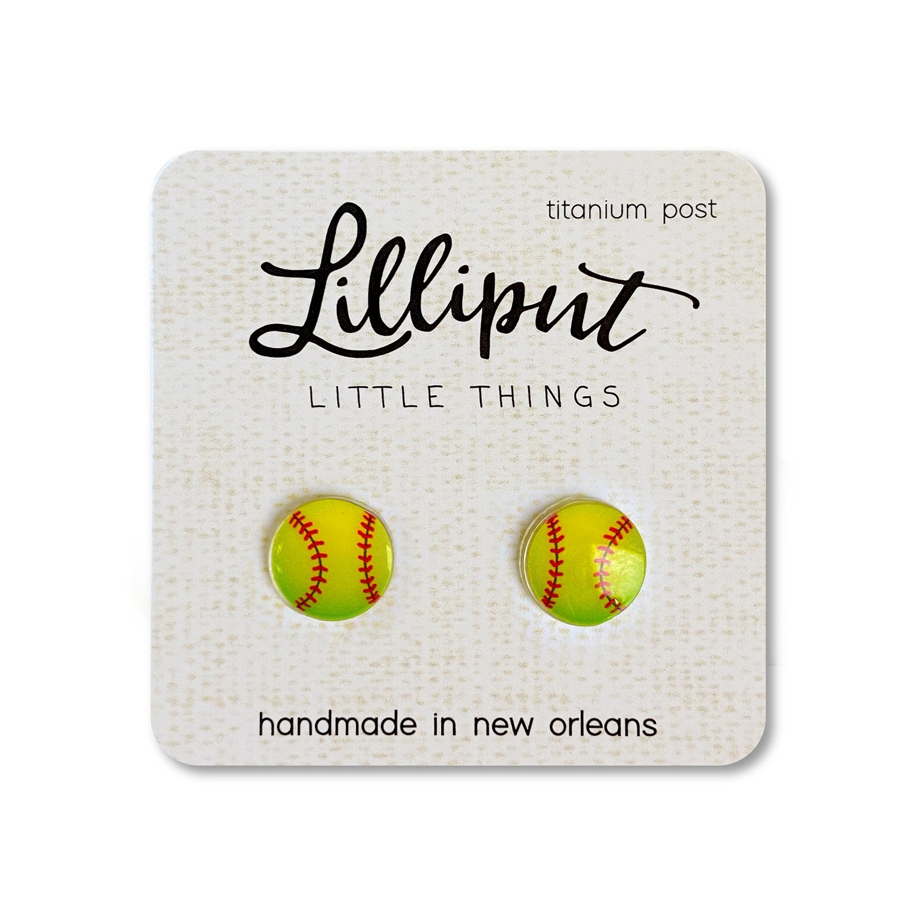 Lilliput Little Things Softball Earrings (Lilliput)