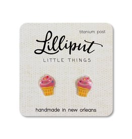 Lilliput Little Things NEW Ice Cream Cone Earrings