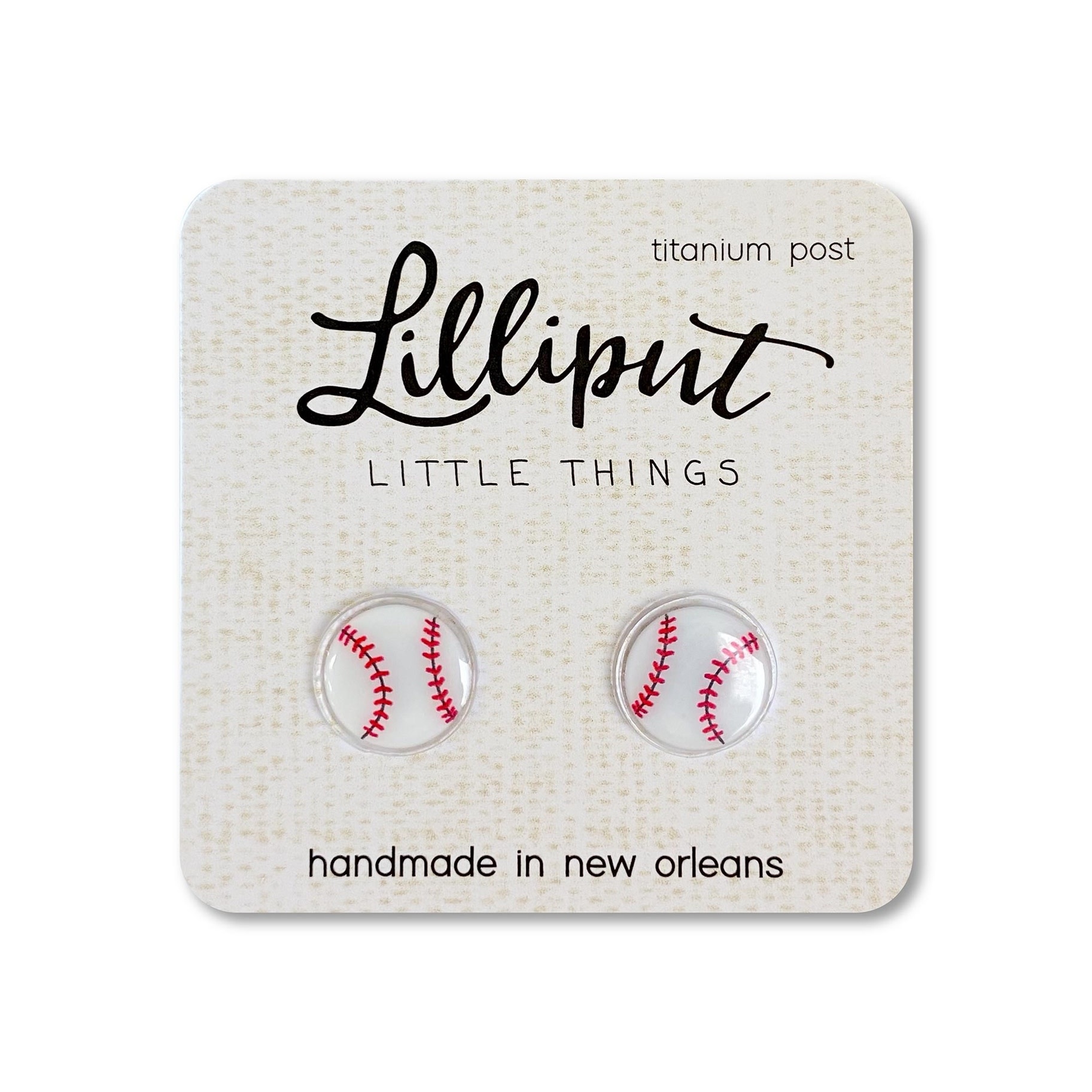 Lilliput Little Things Baseball Earrings (Lilliput)
