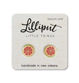 Lilliput Little Things NEW Grapefruit Earrings