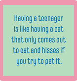 Drinks on Me Teenager/Cat Coaster