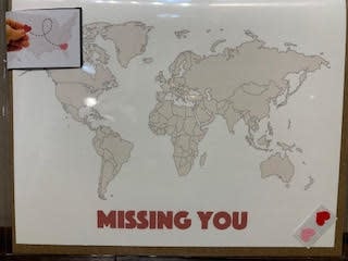 FLEURISH DIY Heart Long Distance Greeting Card: World Missing You
