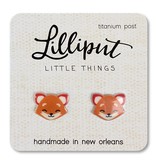 Lilliput Little Things NEW Red Panda/ Firefox Earrings