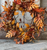 Fleurish Home 24" Sizzling Shed Leaves Wreath