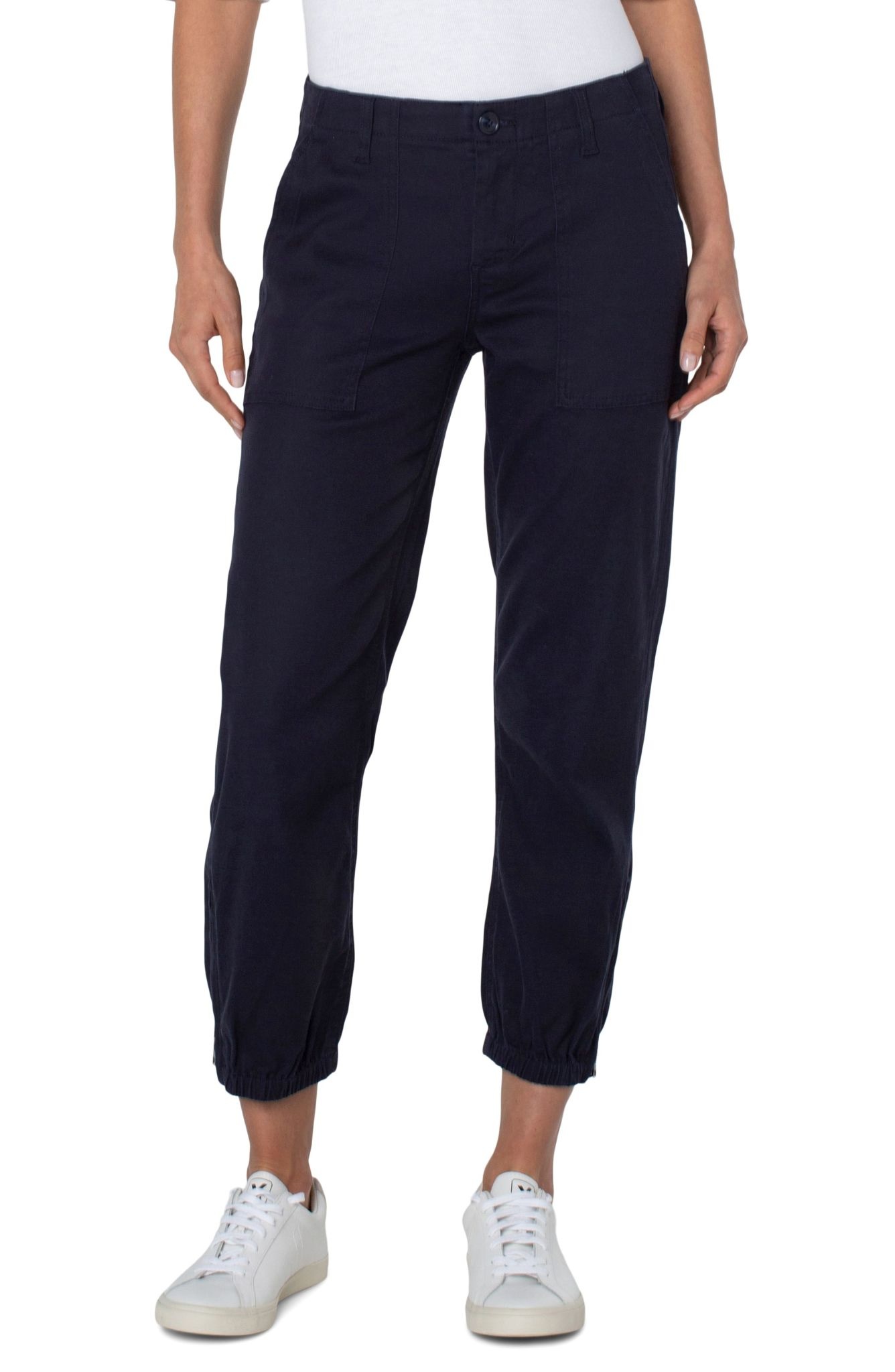 Rich Navy Cropped Utility Pant FLEURISH Home, Apparel & Gift