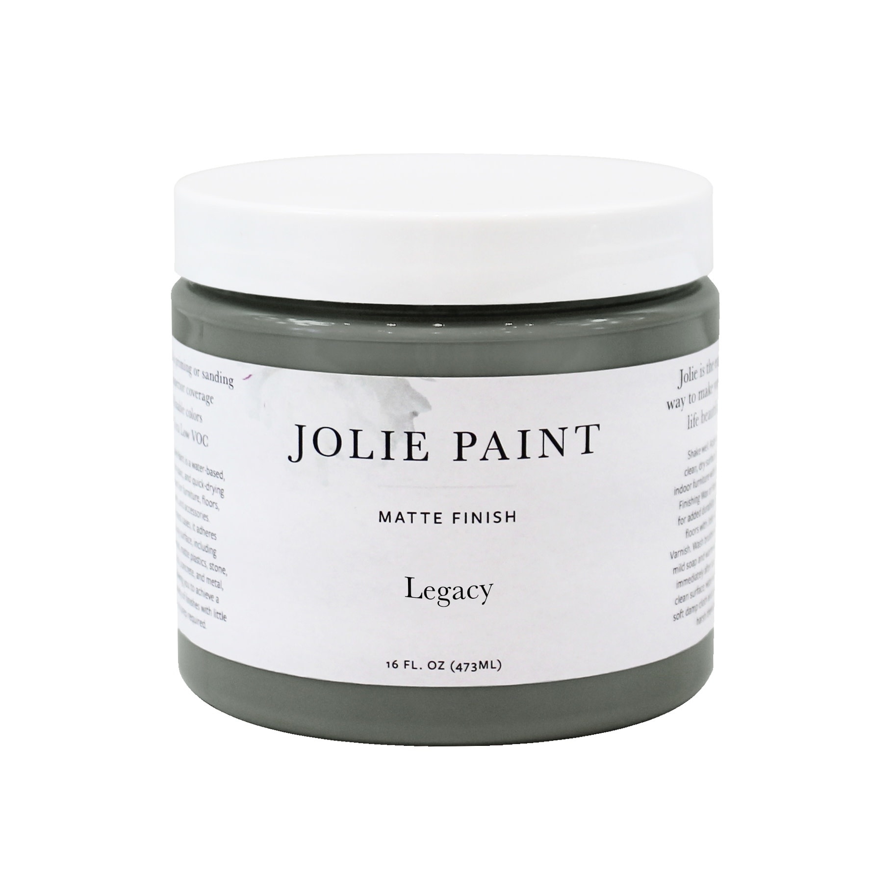 Jolie Paint - Matte finish paint for furniture, cabinets, floors, walls,  home decor and accessories - Water-based