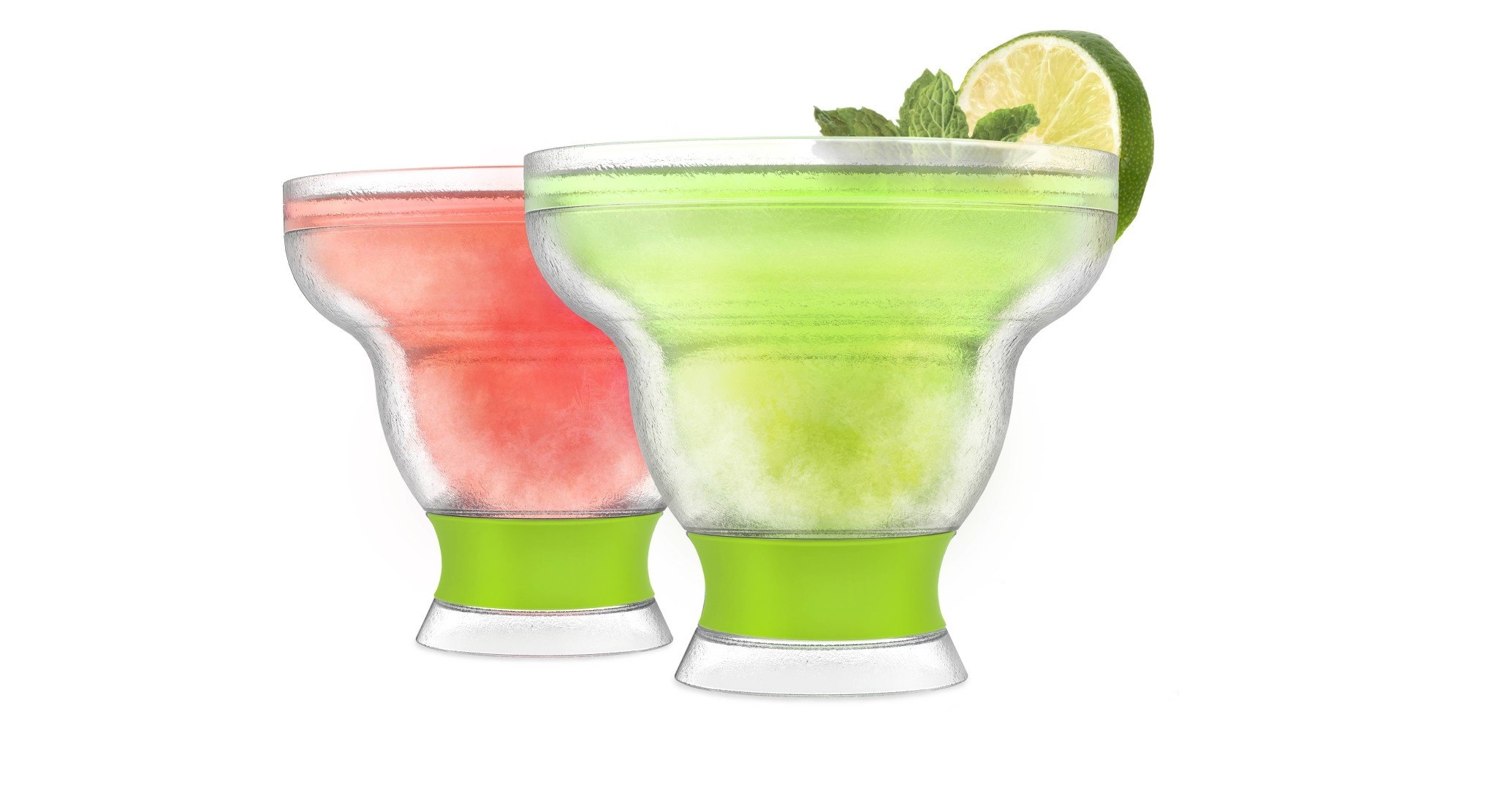 host Green Margarita Freeze Cooling Cups