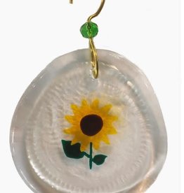 Wine Bottle Art Mini Ornament - Mini Sunflower: one size 1.5" - 2.5"