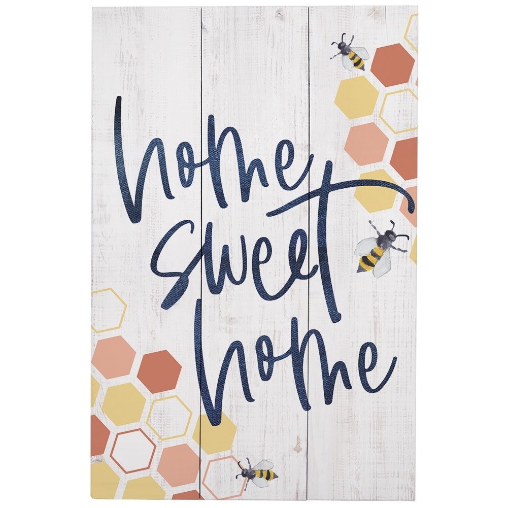 Sincere Surroundings Home Sweet Bees Wall Hanging