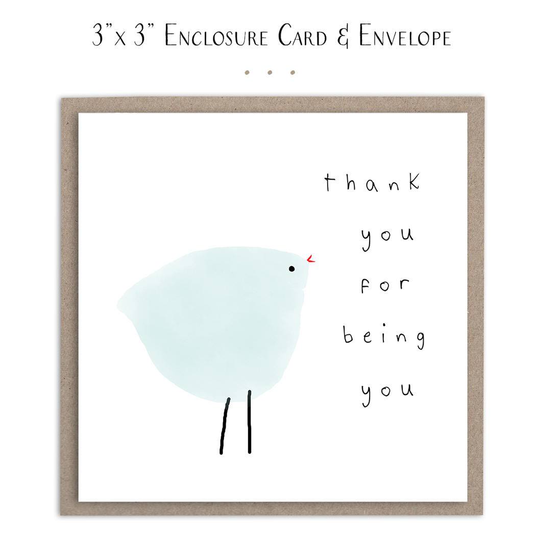Susan Case Designs Thank You For Being You Mini Card