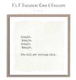 Susan Case Designs Inhale Exhale Mini Card