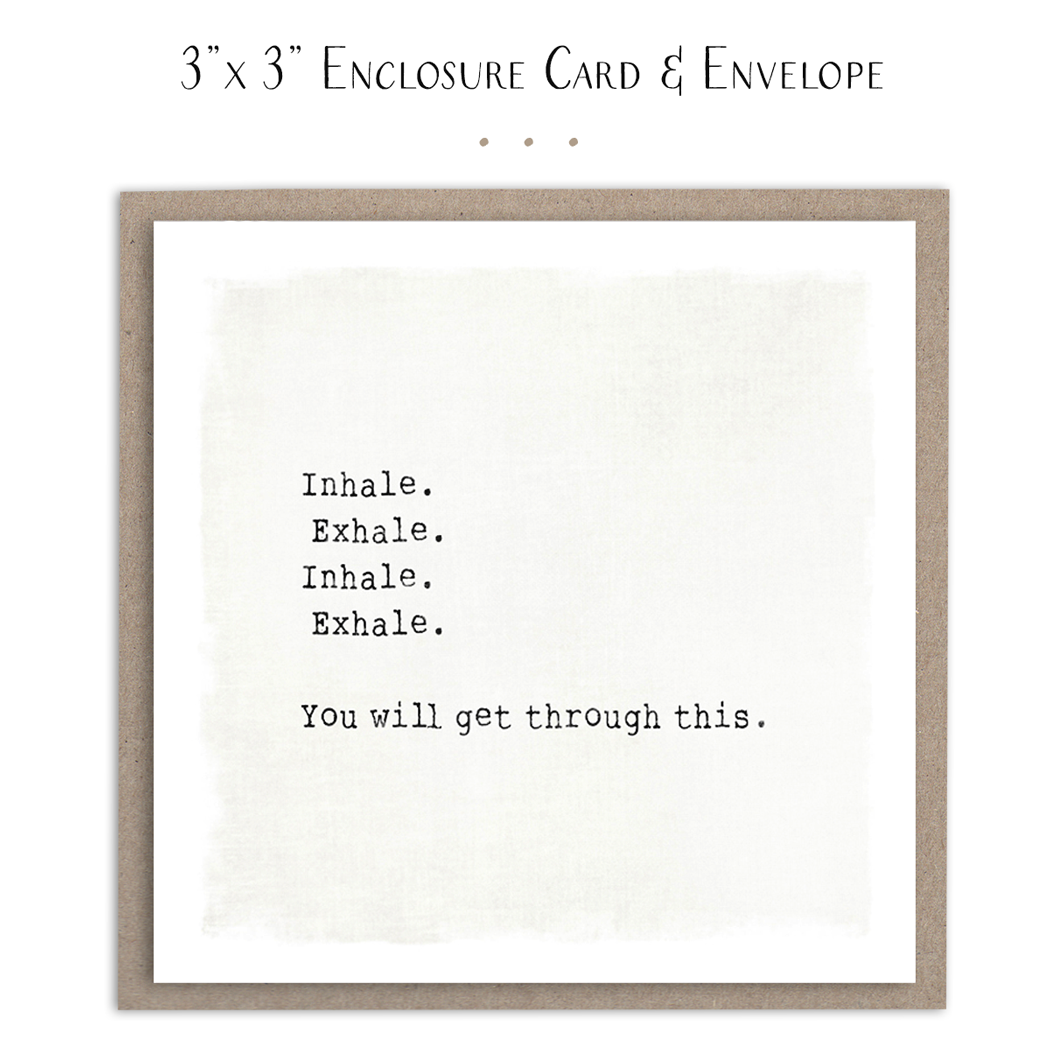 Susan Case Designs Inhale Exhale Mini Card