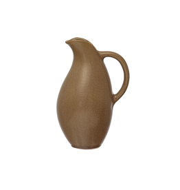 Fleurish Home Brown Reactive Glaze Stoneware Pitcher/ Vase