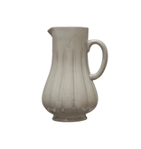 Fleurish Home Soft White Fluted Pitcher/ Vase