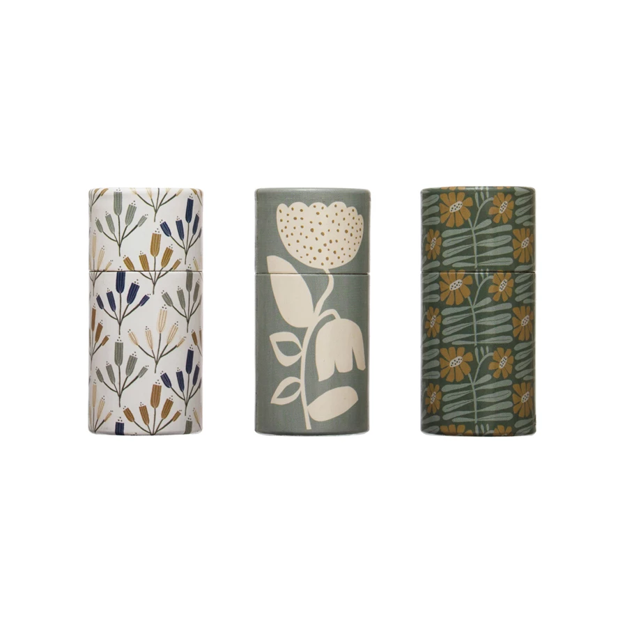 Fleurish Home Safety Matches Tube: Floral Design (choice of 3 patterns)