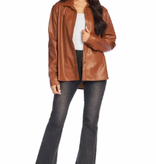 Mudpie Brown Salem Vegan Leather Shacket