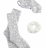 Mudpie Chenille Socks Gift Set: Gray