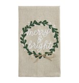 Mudpie MERRY BRIGHT EMBROIDERED TOWEL