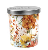Michel Design Works Fall Leaves & Flowers Candle Jar with Lid