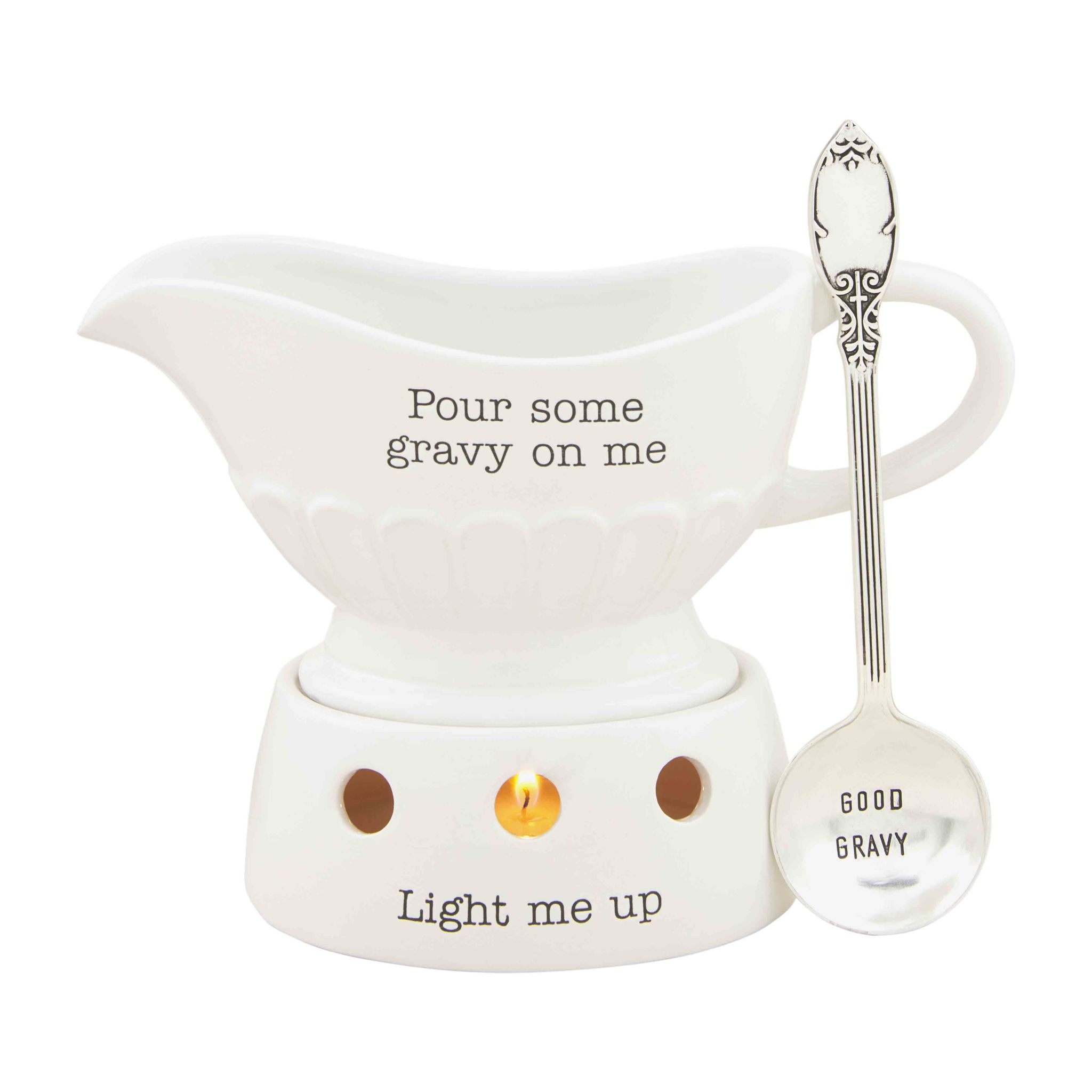 Mudpie GRAVY BOAT AND WARMING STAND