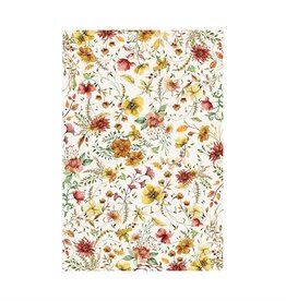 Michel Design Works Fall Leaves & Flowers Cotton Rectangular Tablecloth