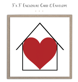 Susan Case Designs Heart Home Mini Card