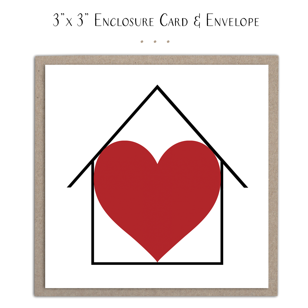 Susan Case Designs Heart Home Mini Card