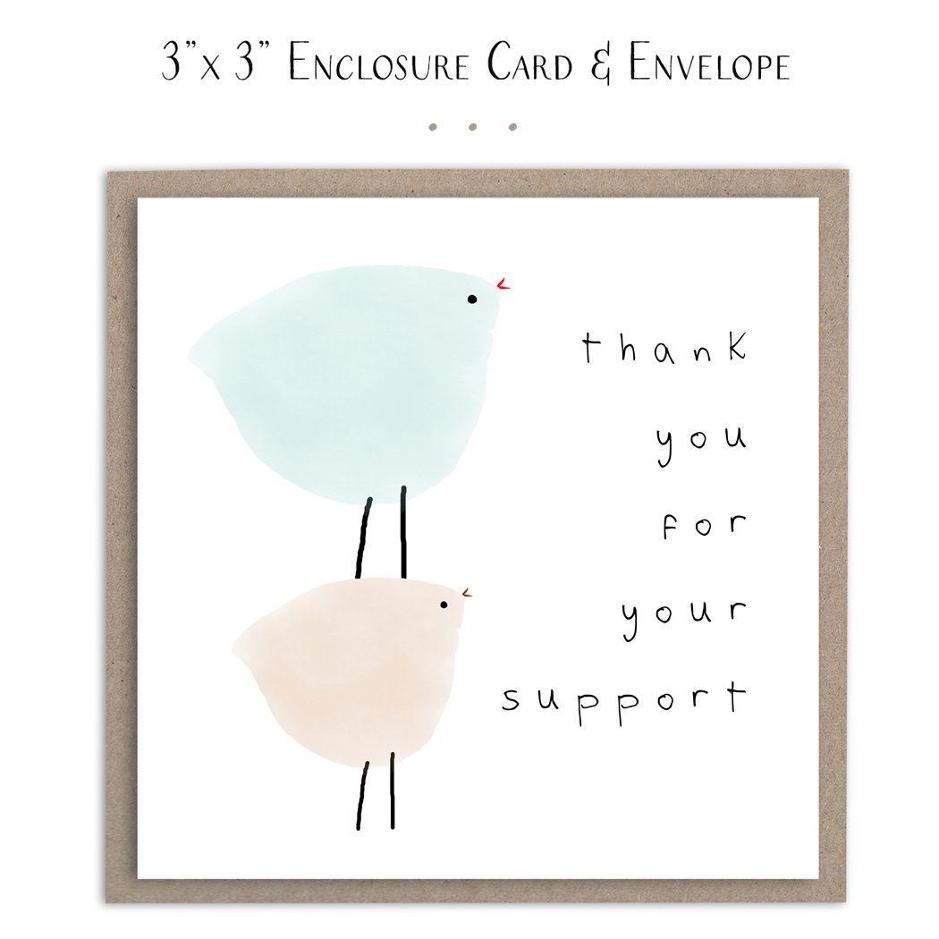 Susan Case Designs Thank You For Your Support Mini Card