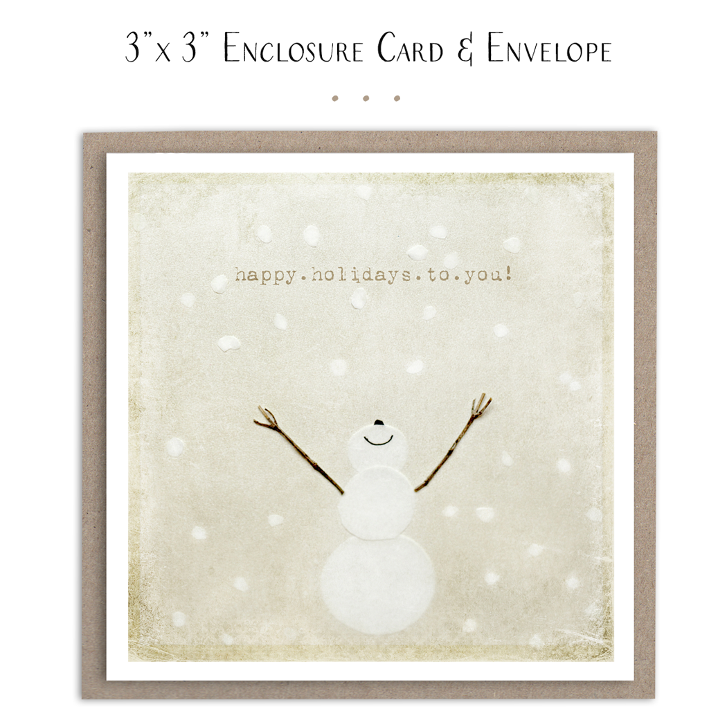 Susan Case Designs Happy Holidays To You Mini Card - Gift Enclosure Card