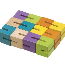 Toysmith Neato! Wooden Fidget Puzzle, Colorful, Poly bagged