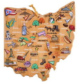 Totally Bamboo Ohio Cutting Board with Artwork by Fish Kiss™