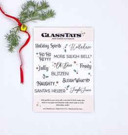 GlassTats Christmas Drink Markers