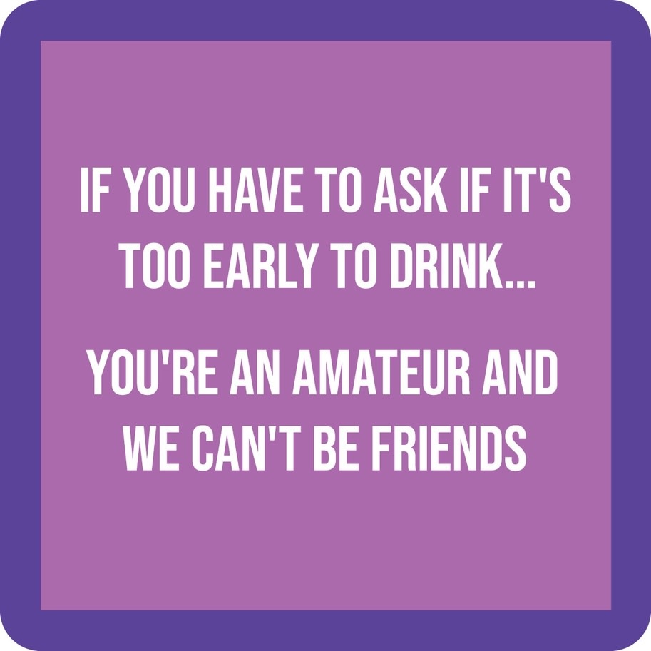 Drinks on Me Amateur Coaster