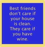 Drinks on Me Clean House Coaster