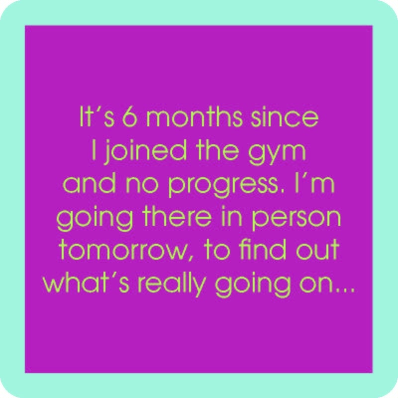 Drinks on Me Joined the Gym Coaster