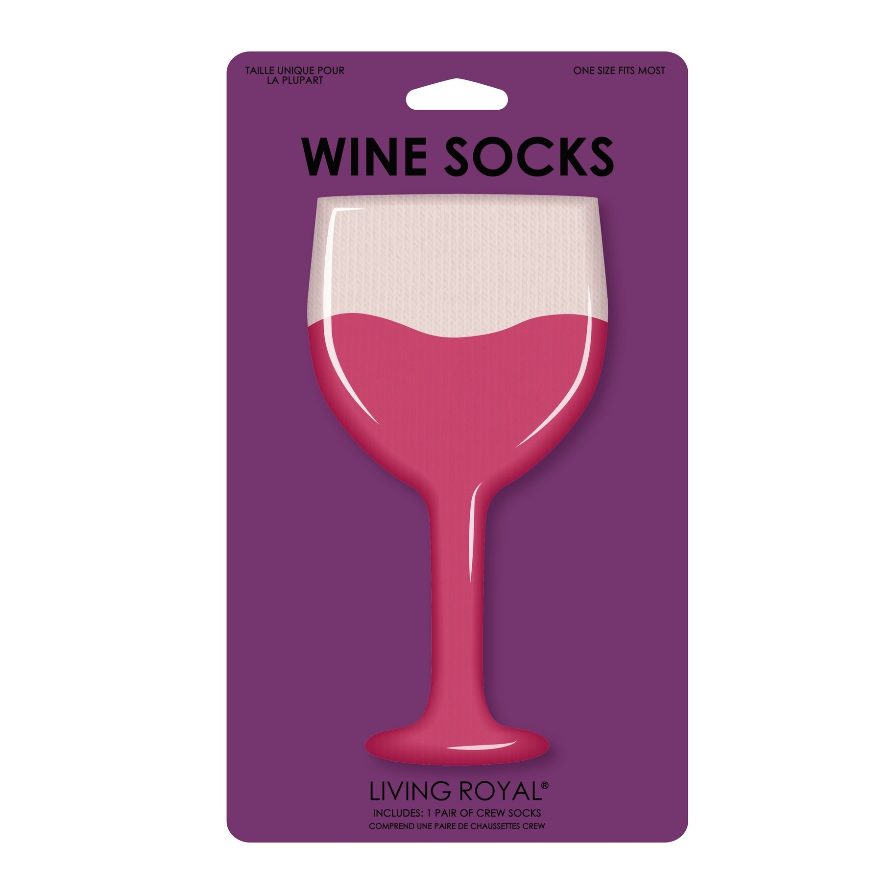 Living Royal Socks Wine 3D Socks